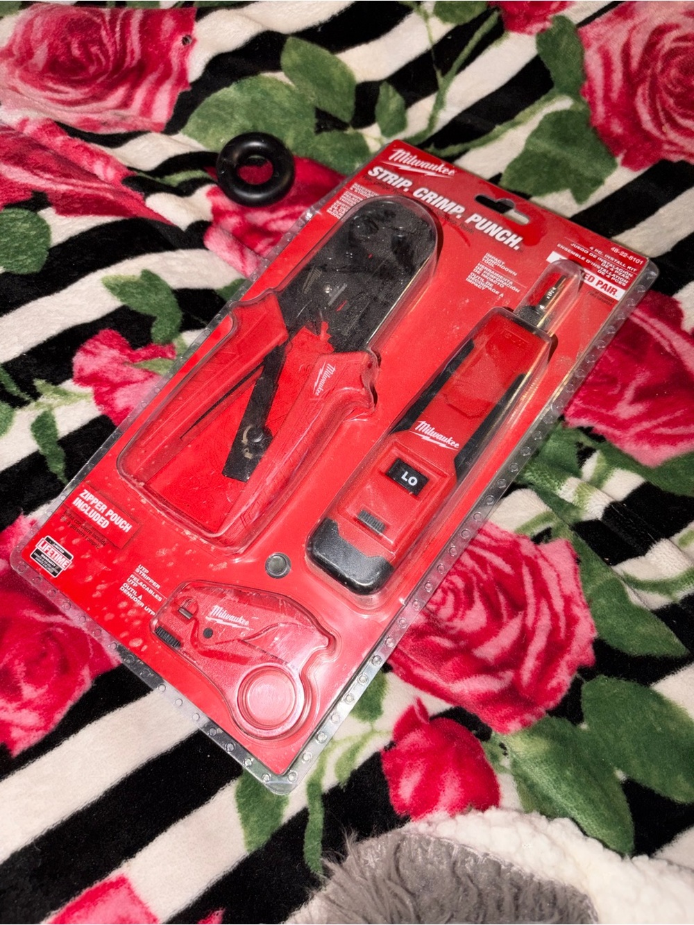 Milwaukee Red Strip, Crimp & Punch Tool Set - Red